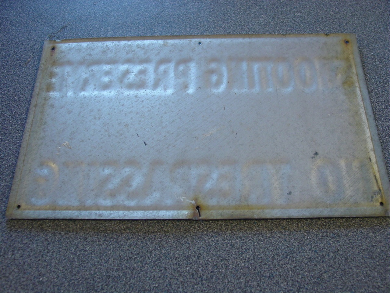 Rare Metal Michigan MI Shooting Preserve No Trespassing Sign Ed Lauth Kalamazoo