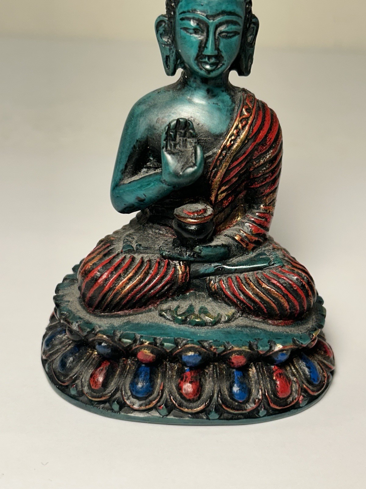 Tibetan Shakyamuni Buddha Figure Statue 4”