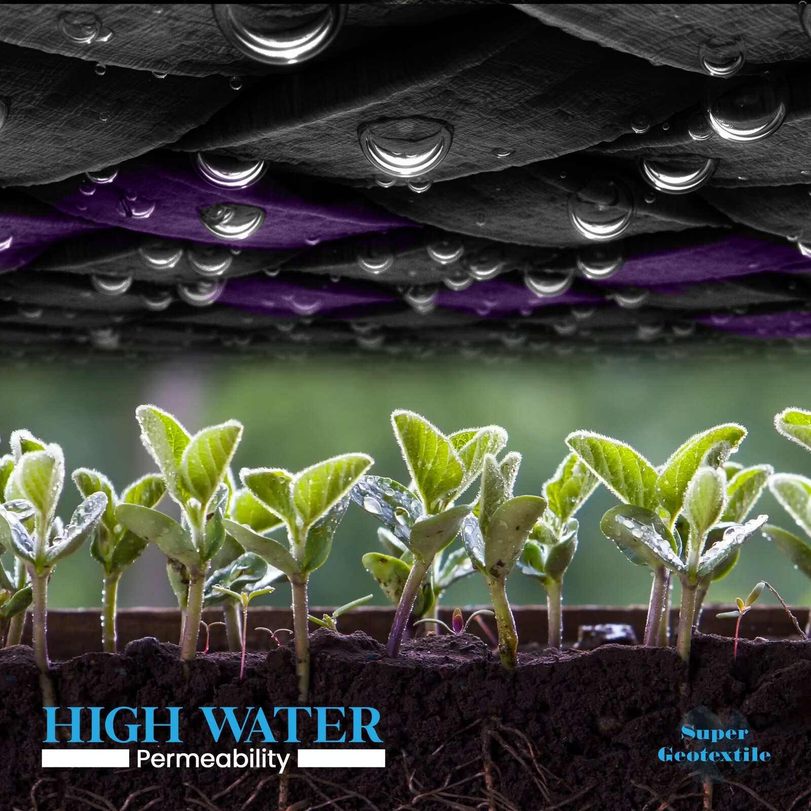 Super Geotextile Professional 5oz Geotextile Weed Barrier - Landscape Fabric