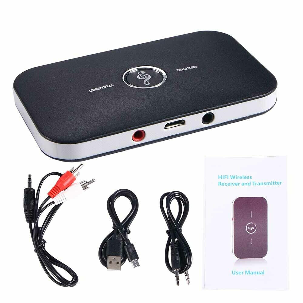 2in1 Bluetooth Transmitter + Receiver Wireless A2DP Home TV Stereo Audio Adapter