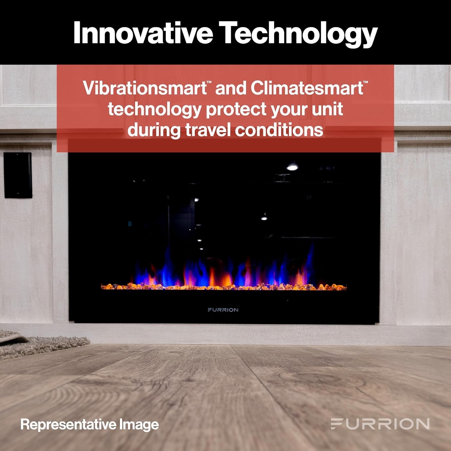Furrion RV 30" Electric Fireplace for RV/Home -FF30SC15A-BL Lippert.