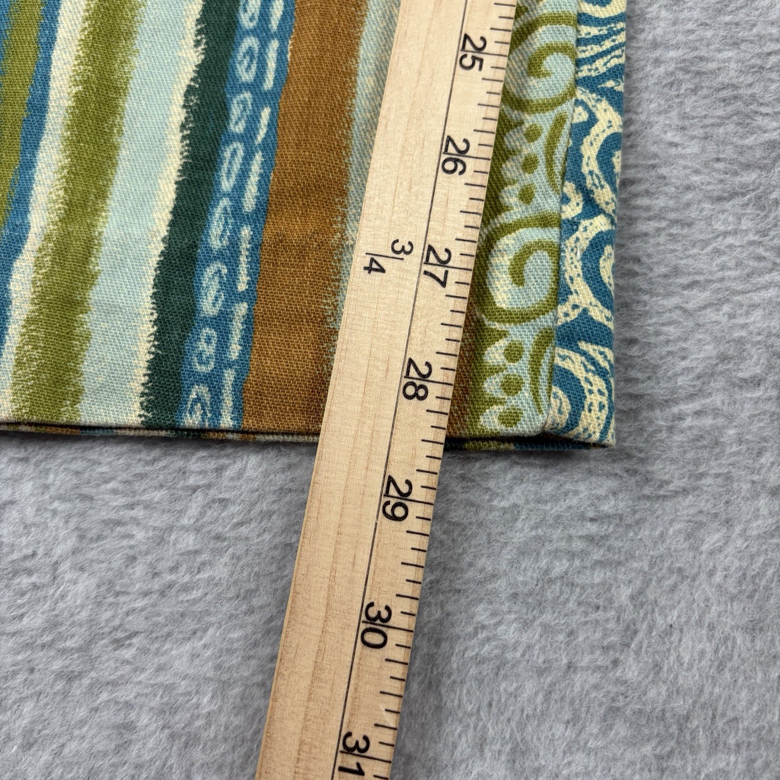 Vtg Beach Pants Mens Large Green Hippie Tiki Surf Tribal Resort 70s Union Made