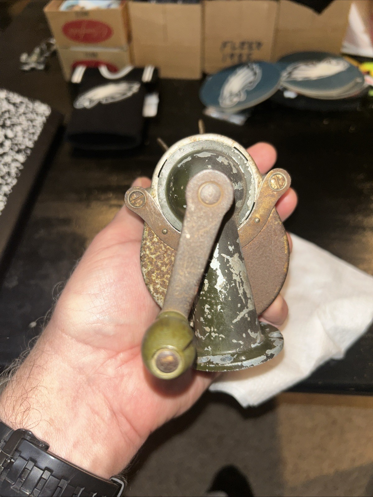 Vintage Boston Self Feeder #4 Pencil Sharpener Rare