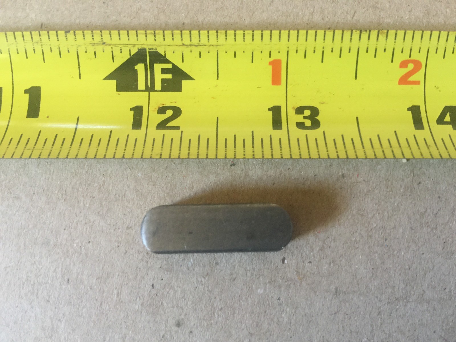 Finish mower Blade Spindle key, Servis Rhino 00775024 (14-014)