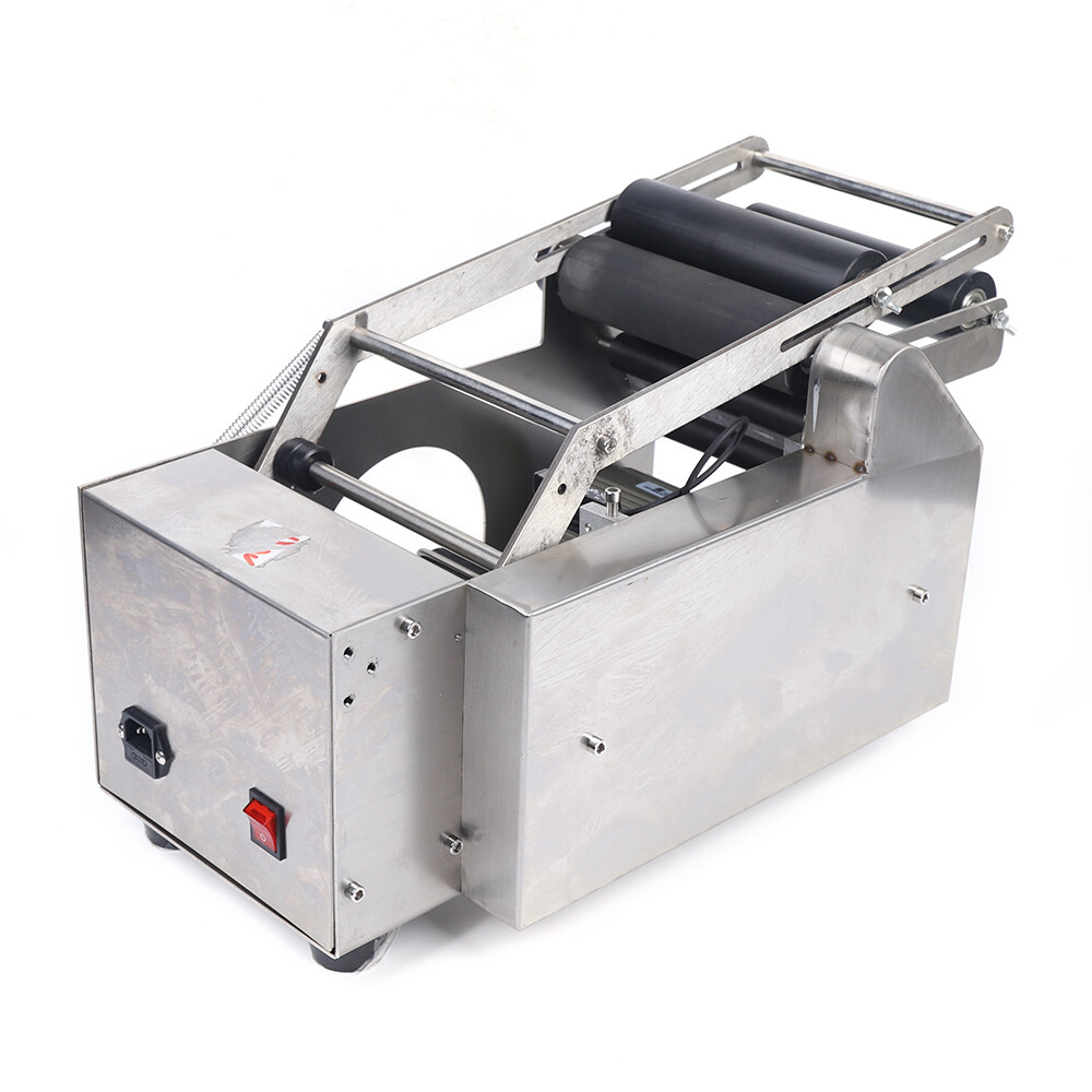 Semi Automatic Labeling & Coding Machine Round Bottle Jar Label Marking Machine