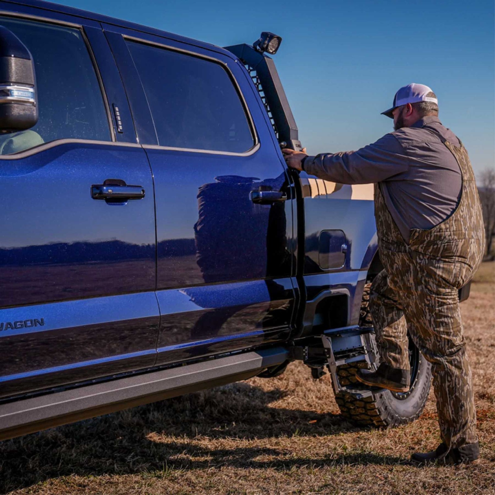 NACHO Quatro Spot 4-inch Offroad LED 120W Fog Lights Pair & Amber/Smoked Covers