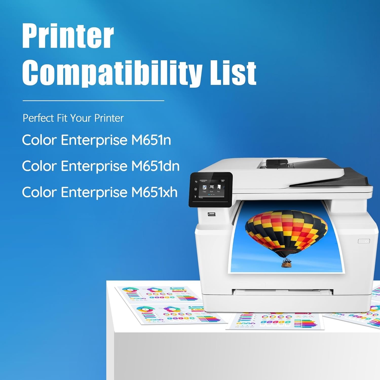 654X TONER CARTRIDGES 4 PACK HIGH YIELD REPLACEMENT FOR HP 654X 654A HP LASERJET