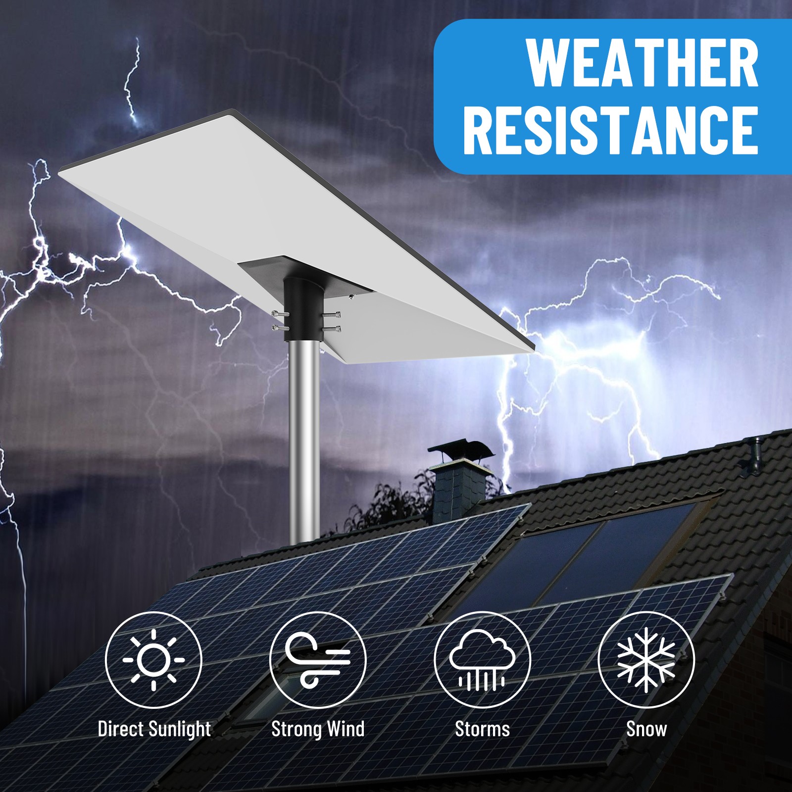 10ft Adjustable Stainless Steels RV Ladder Pole Mount Kit For Starlink Gen 3