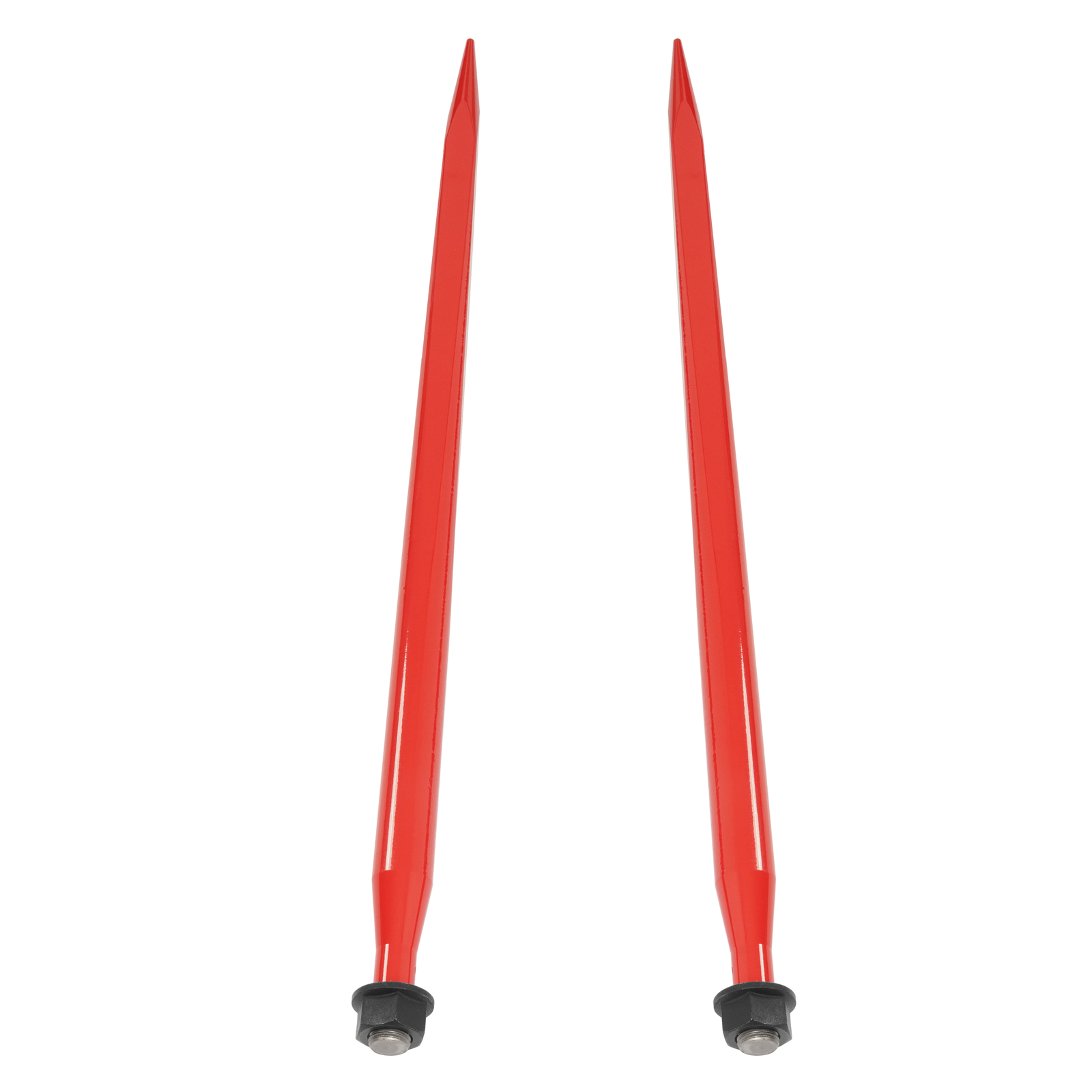 2Pcs Hay Bale Spear 49" 4500 lbs Quick Attach Spike Fork for Tractors Loaders