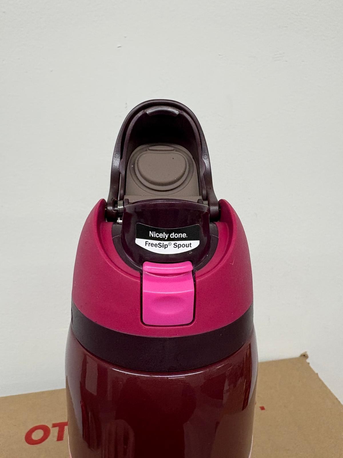 Black Cherry Owala FreeSip 32 oz Water Bottle Stainless Steel Cup NWT FreeShip