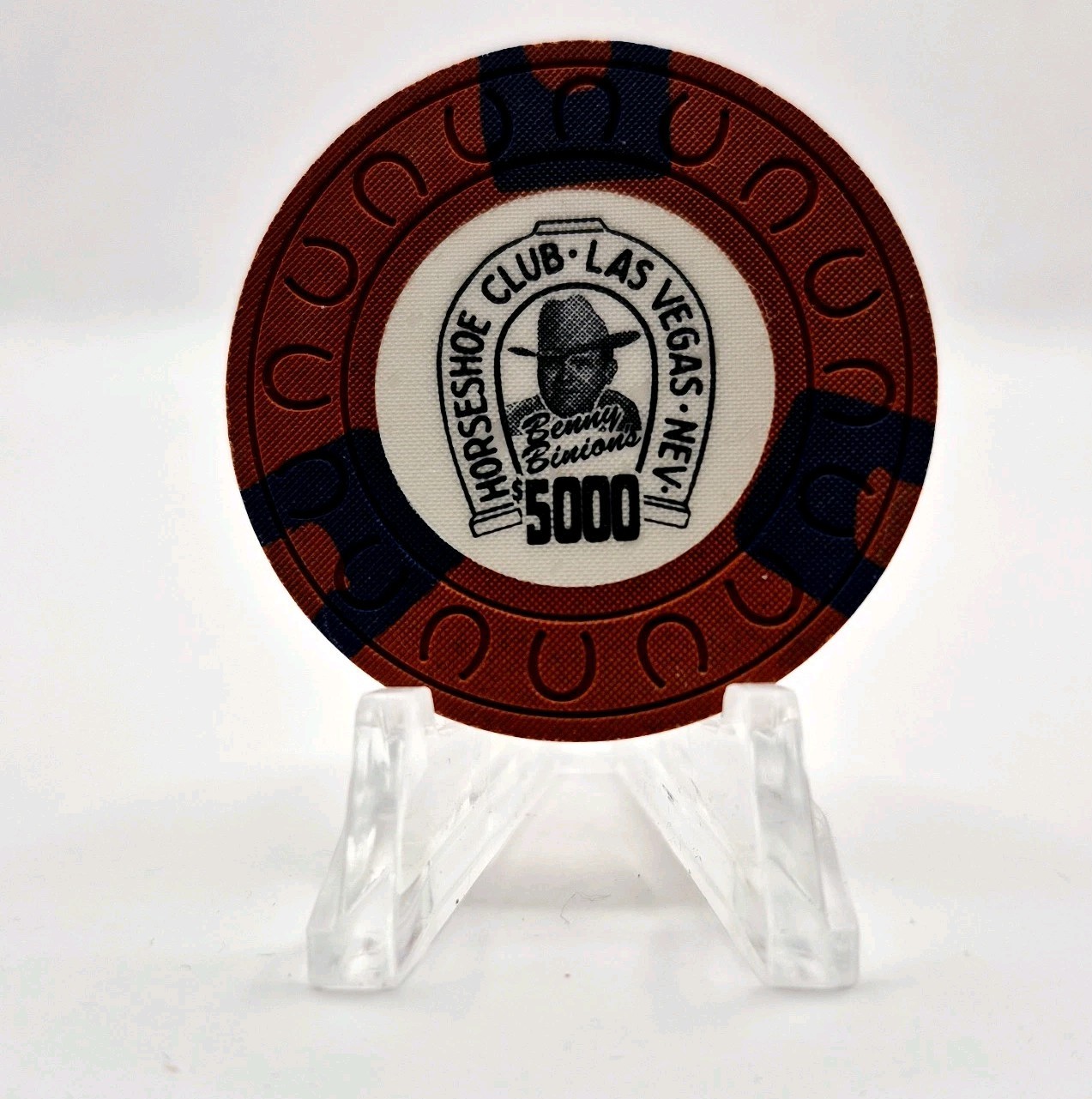 Binion's Horseshoe Casino Las Vegas Nevada $5000 Chip E7175 UNC