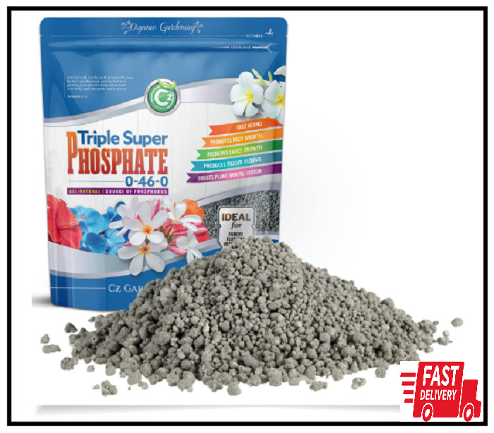 Triple Super Phosphate Fertilizer 0-46-0 | Phosphorus Fertilizer For Gardens...
