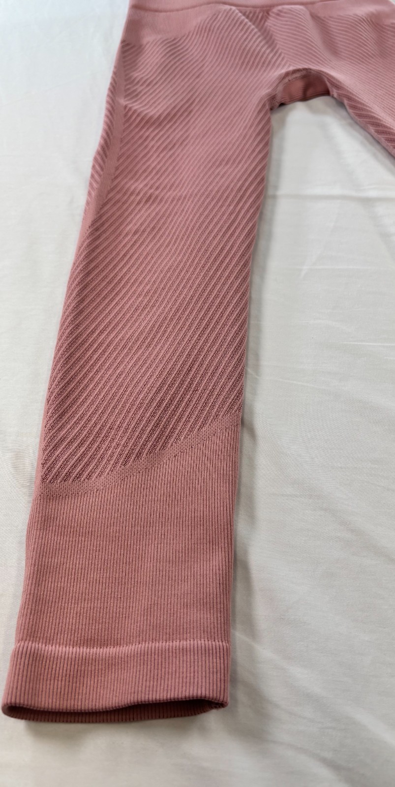 Adidas AeroKnit Womens 7/8T Training Tights Size Small HD1980 Burgundy Pink