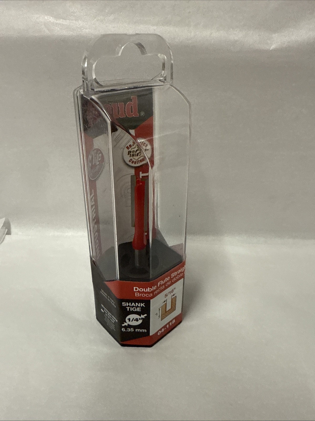 New Freud 04-118, 5/16" By 1" Cut, Double Flute Straight Bit, 1/4" Shank