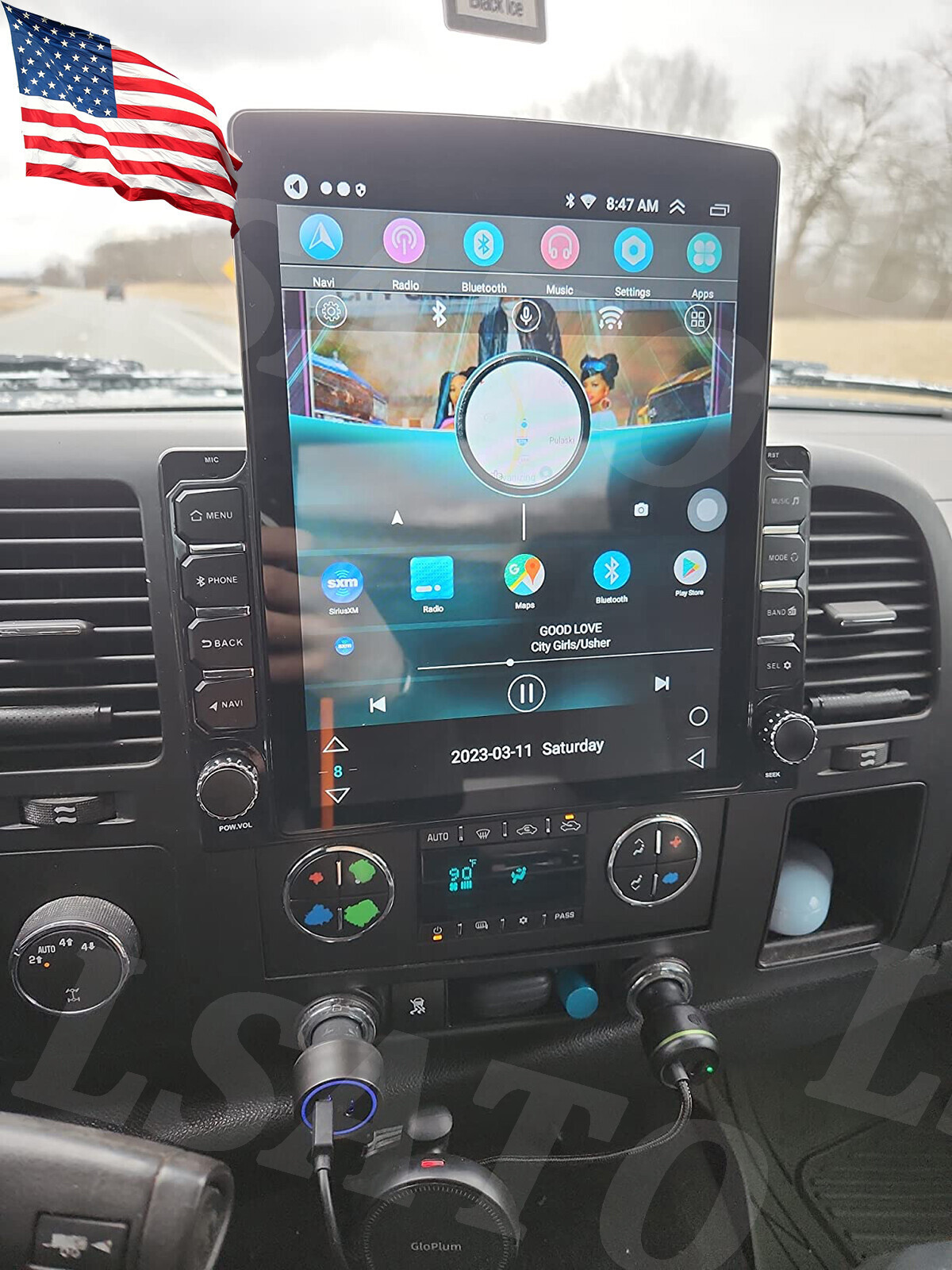 For Chevrolet Silverado 1500 2500 3500 2007-2014 Android 15 Carplay Radio GPS