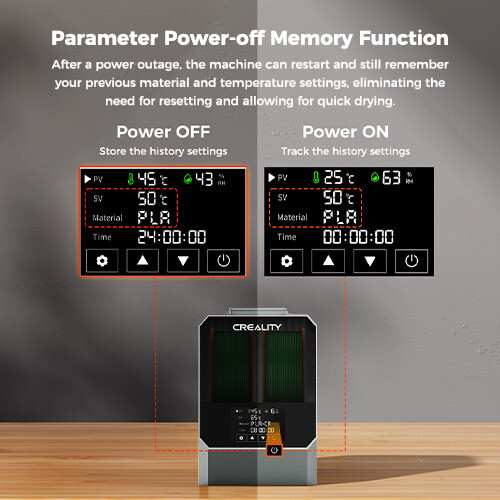 Creality Space π Dryer Quick dry adjustable temp Dec 11 launch stylish design
