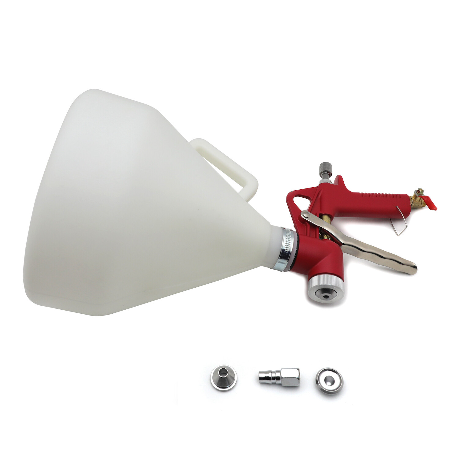 1.5 Gallon Air Hopper Spray Paint Gun Texture Wall Painting Sprayer W/ 3 Nozzle