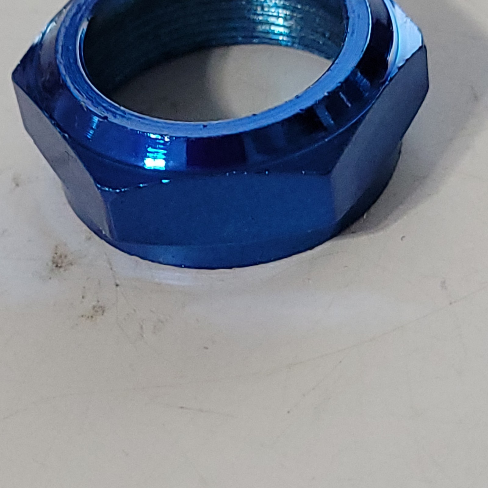 old school NOS blue Hatta 1 inch threaded bmx bike headset blue