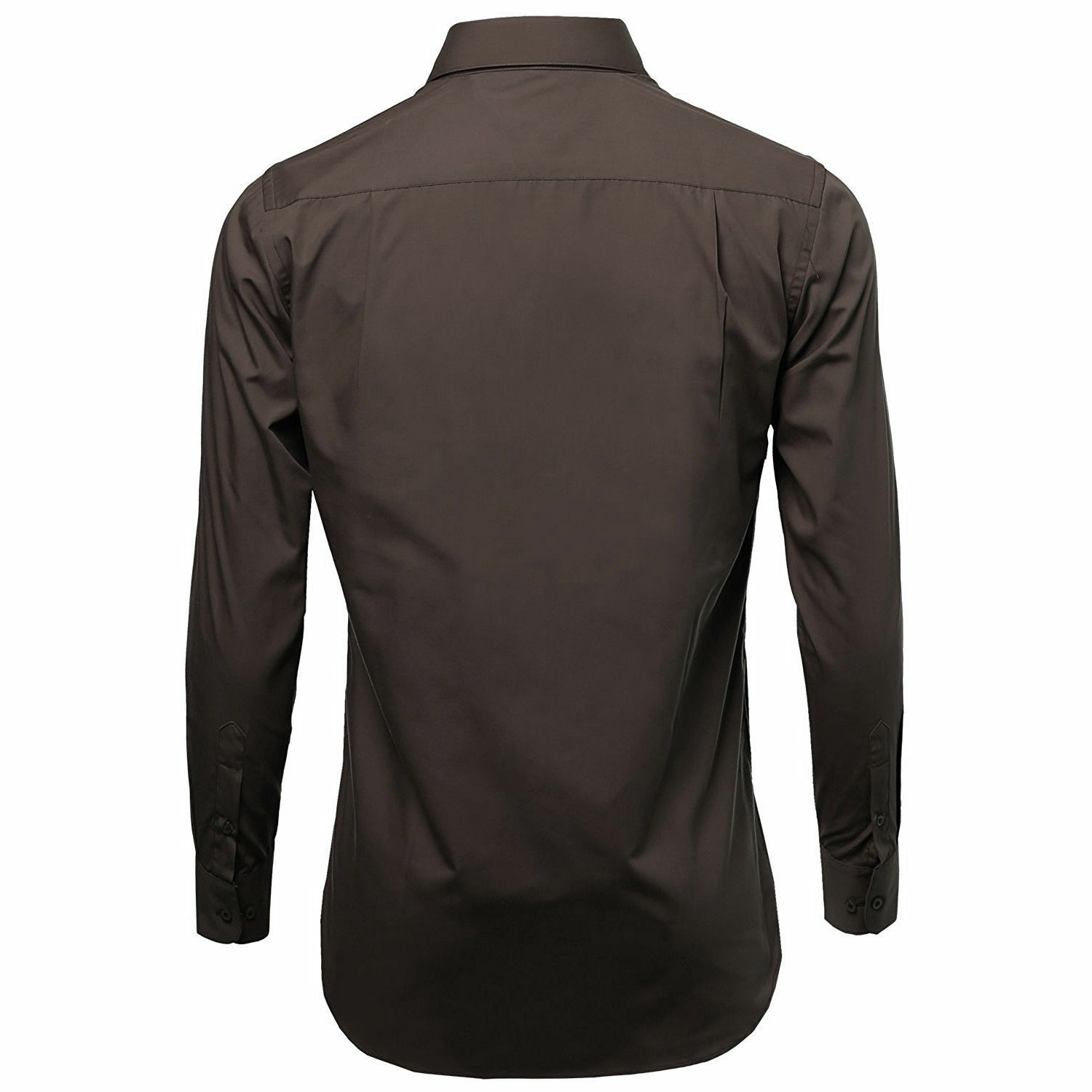 Omega Italy Men's Dress Shirt Long Sleeve Regular Fit Solid Color