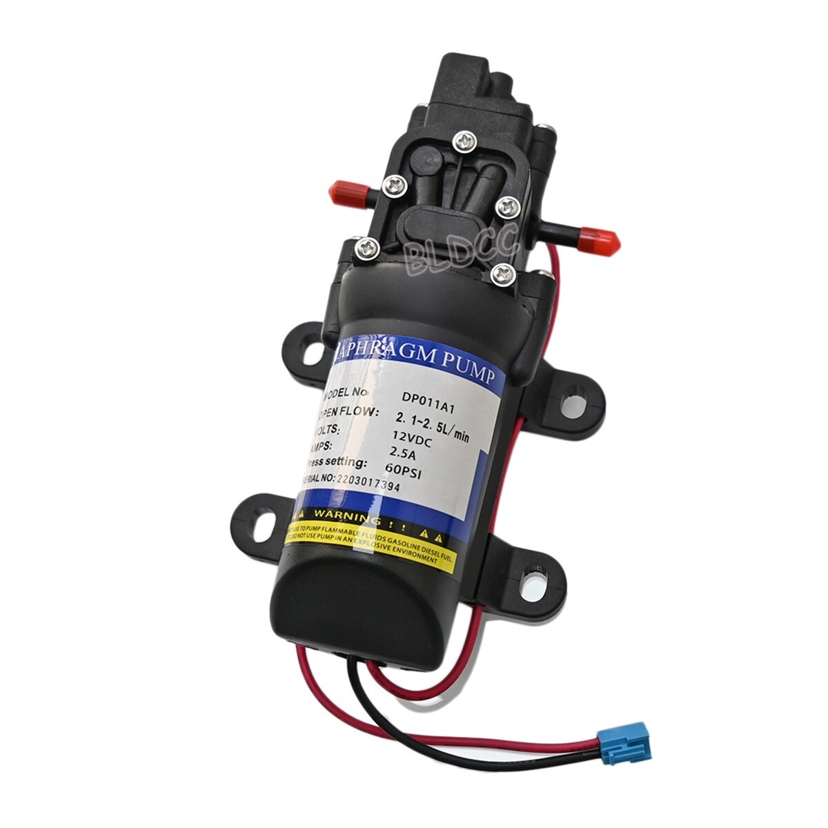 2Pack 60PSI Self-Priming Water Pump Pressure Diaphragm for RV Boat