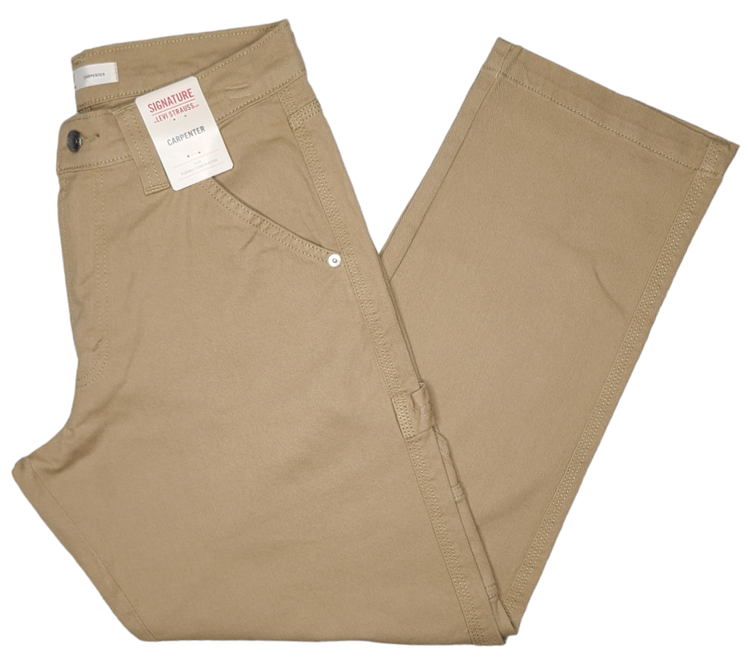 Signature By Levi Strauss & Co. #11587 NEW Men's Flex Stretch Carpenter Jeans