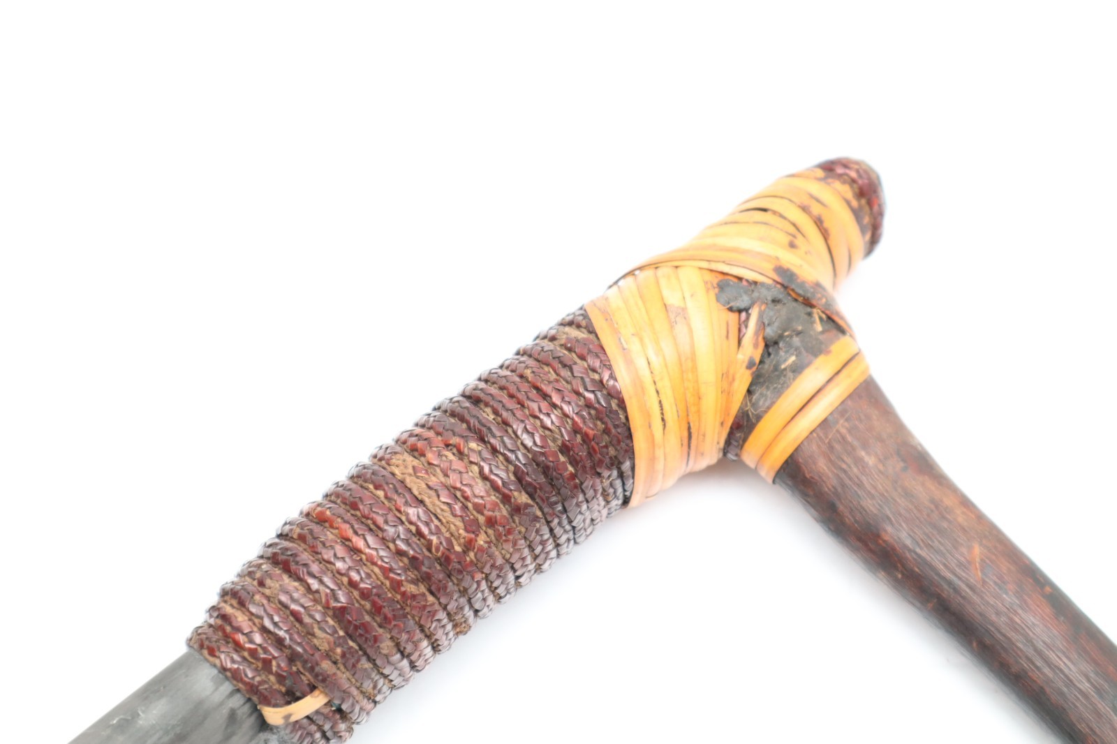 Vintage Papua New Guinea Stone Axe Weapon Adze 17.25" Oceania