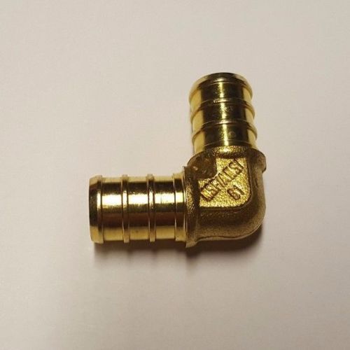 50 PIECES 1/2" X 1/2" PEX ELBOW - BRASS CRIMP FITTINGS (LEAD-FREE)