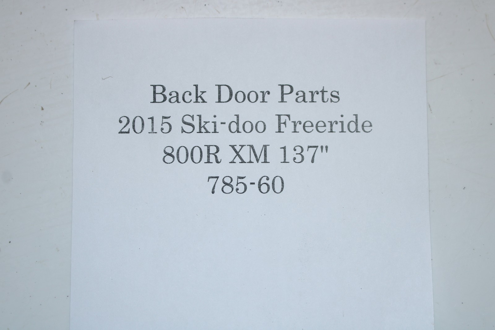 2015 Ski-doo Freeride 800 Etec 137" Xm Speedometer Gauge Speedo 5,666 Miles