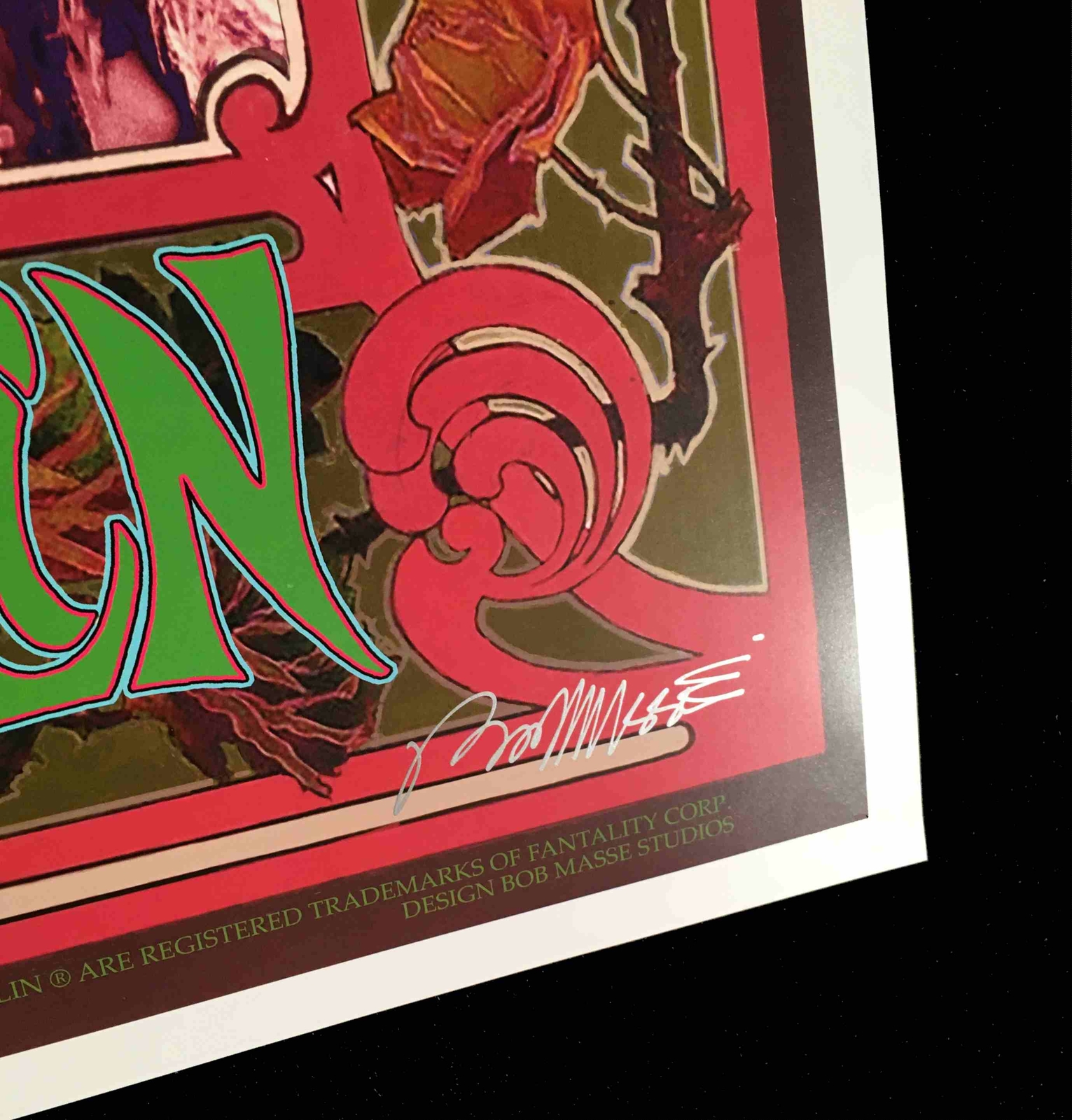 Janis Joplin Poster Original Litho Family Commission Hand-Signed Bob Masse COA