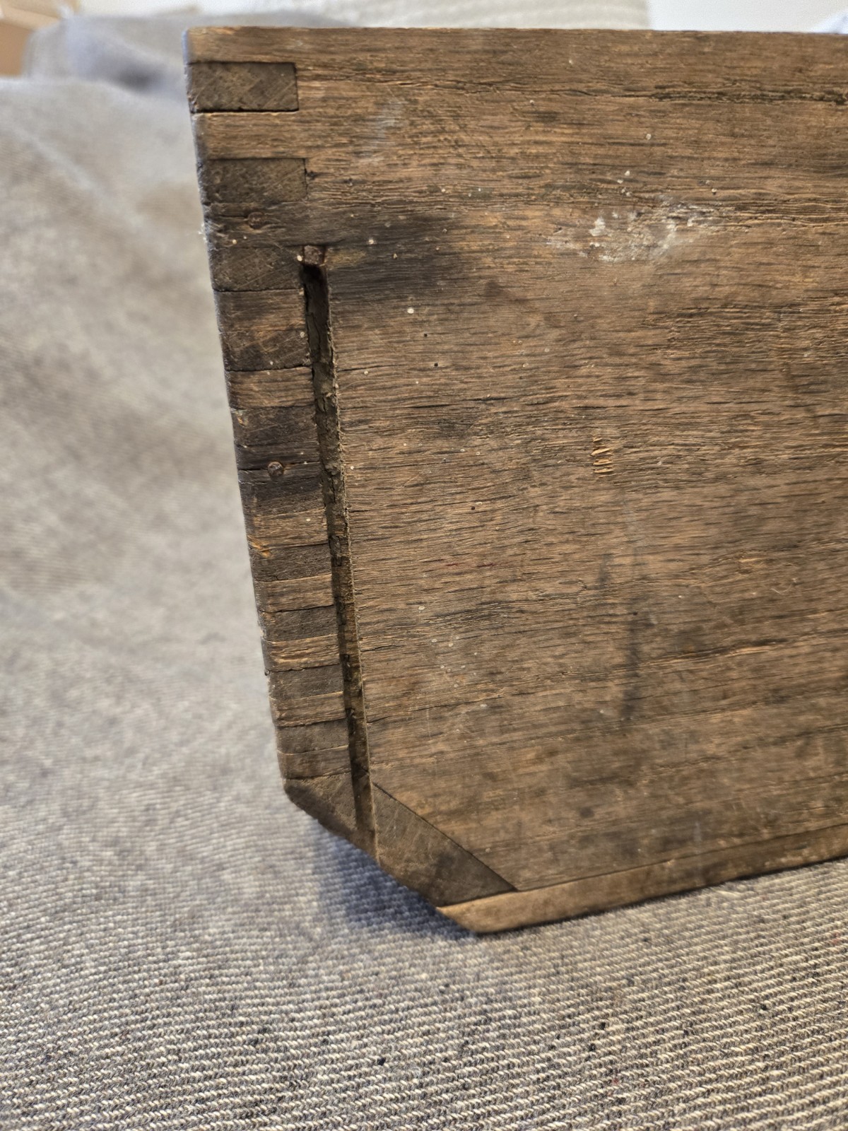 WW1 US ALL ORIGINAL WOODEN AMMUNITION BOX AS USED WITH THE M1917 BROWNING MG