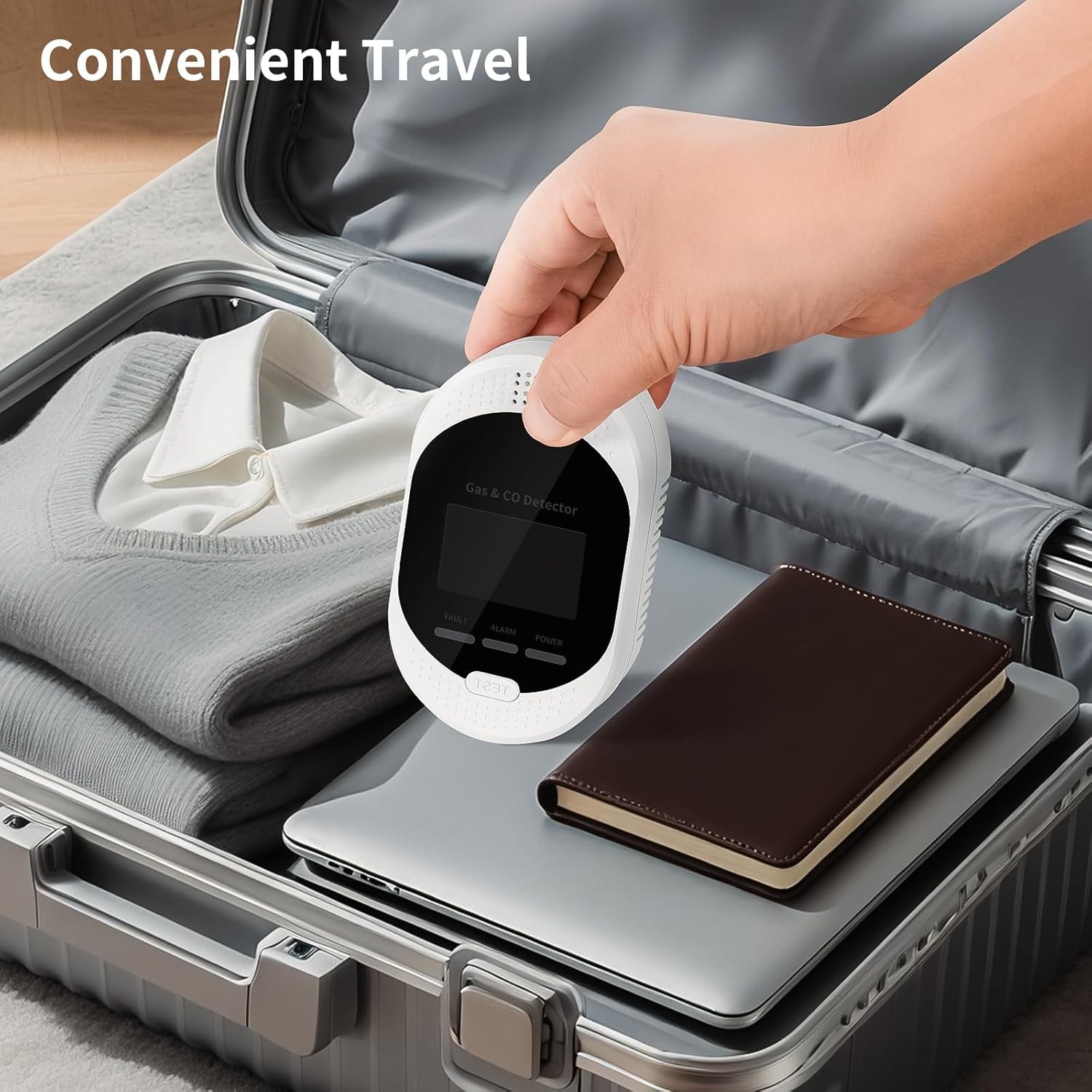 4-in-1 Portable Carbon Monoxide Detectors Plug in – Natural Gas Leak Detector