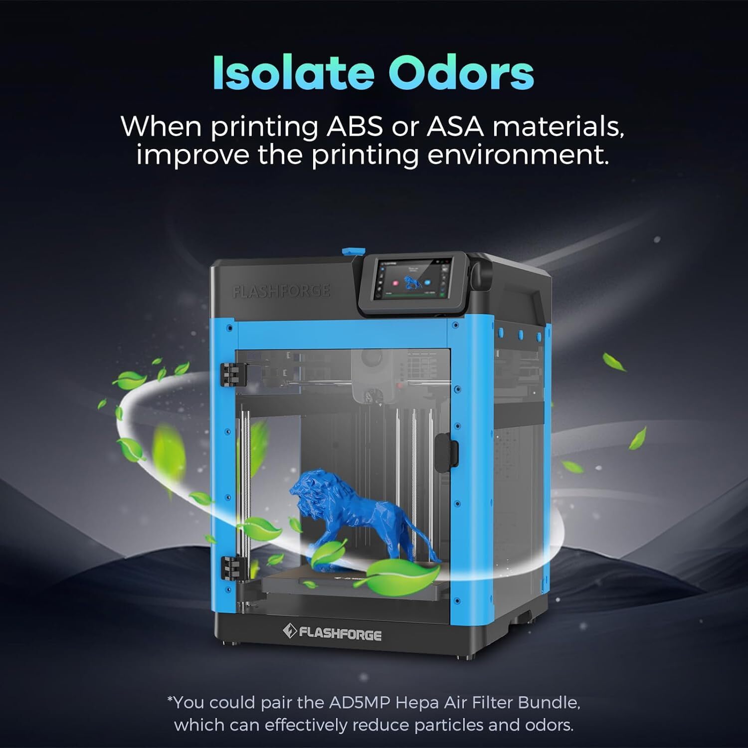 FLASHFORGE Adventurer 5M 3D Printers Enclosure kits Reduce Noise DIY Design