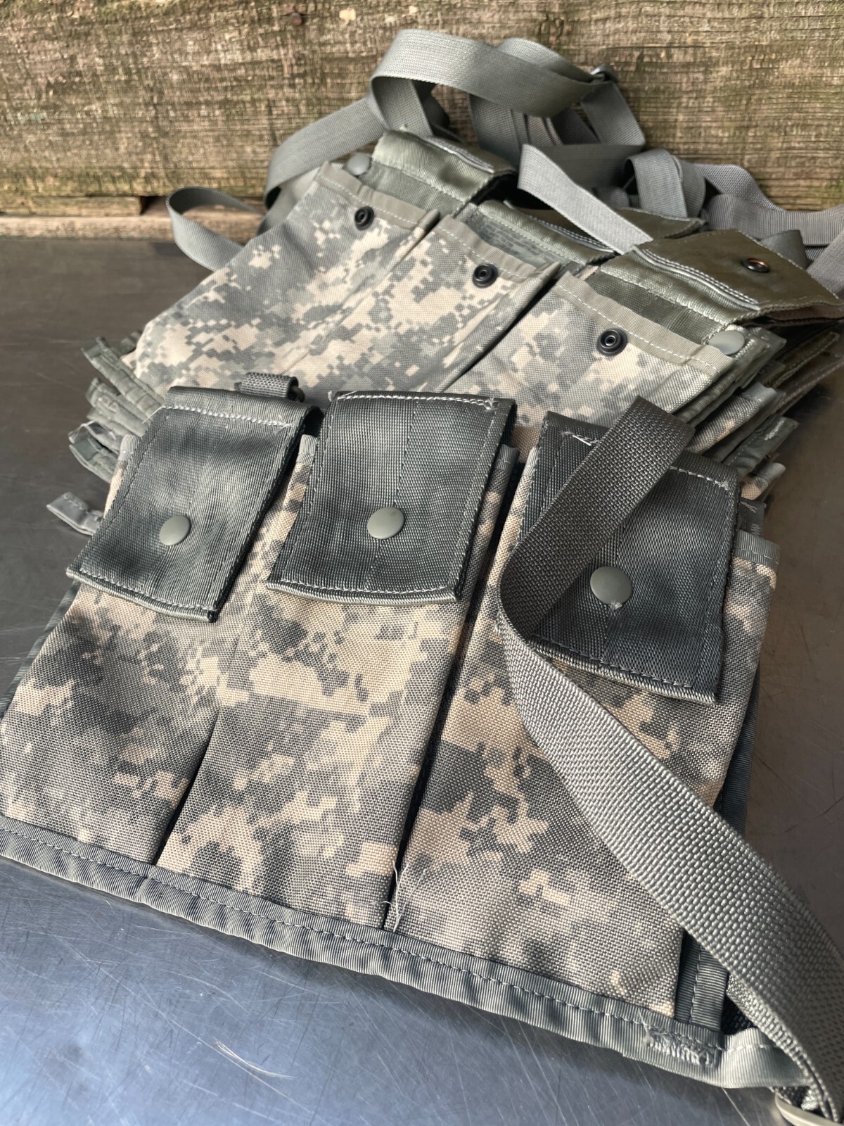 -LOT of 5- Military 6 Magazine Bandoleer MOLLE II Mag Ammunition Pouch w/ Strap