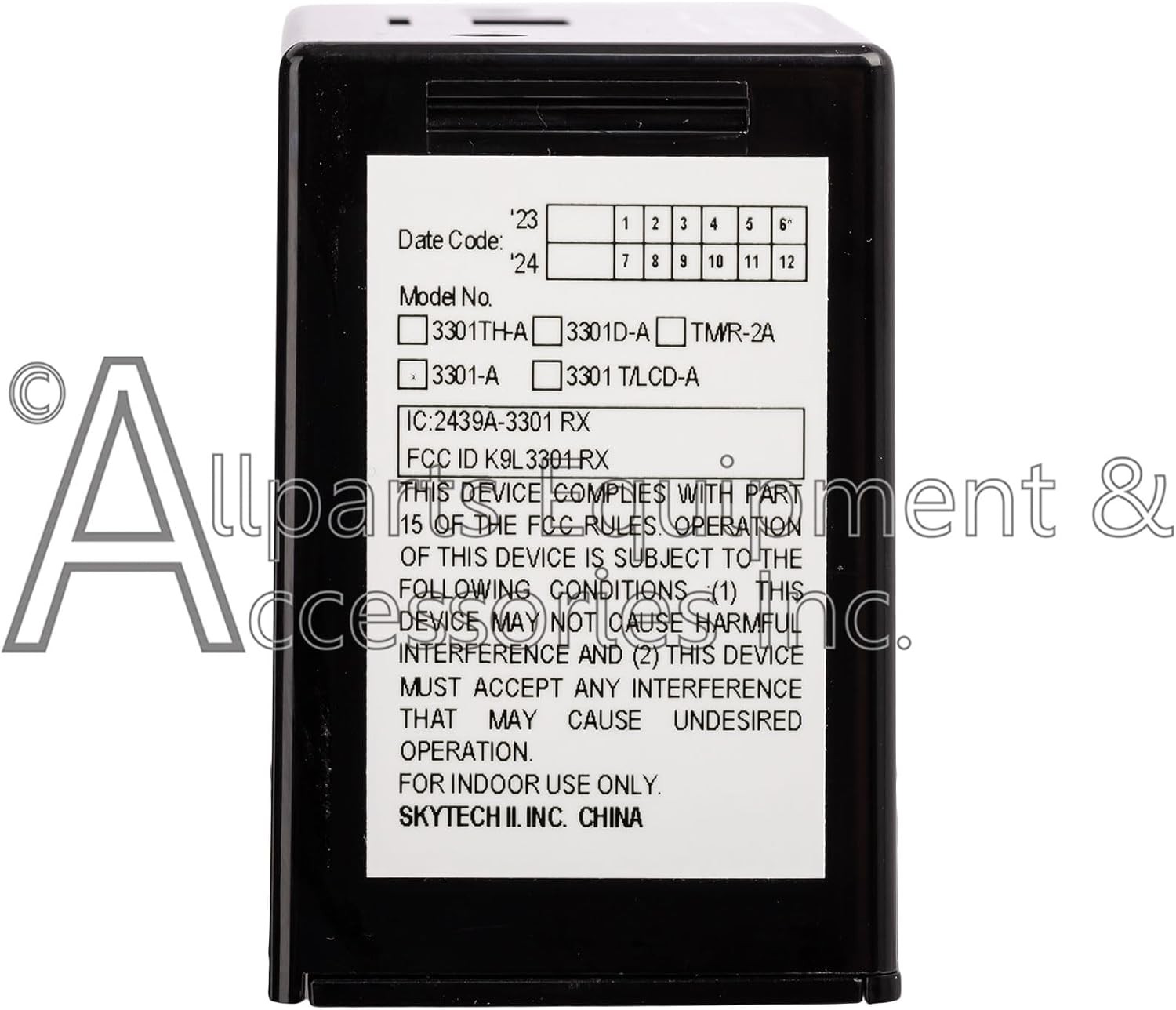 Skytech Receiver Box for 3301 Series Fireplace Remote Controls (SKY-3301-A-RX)