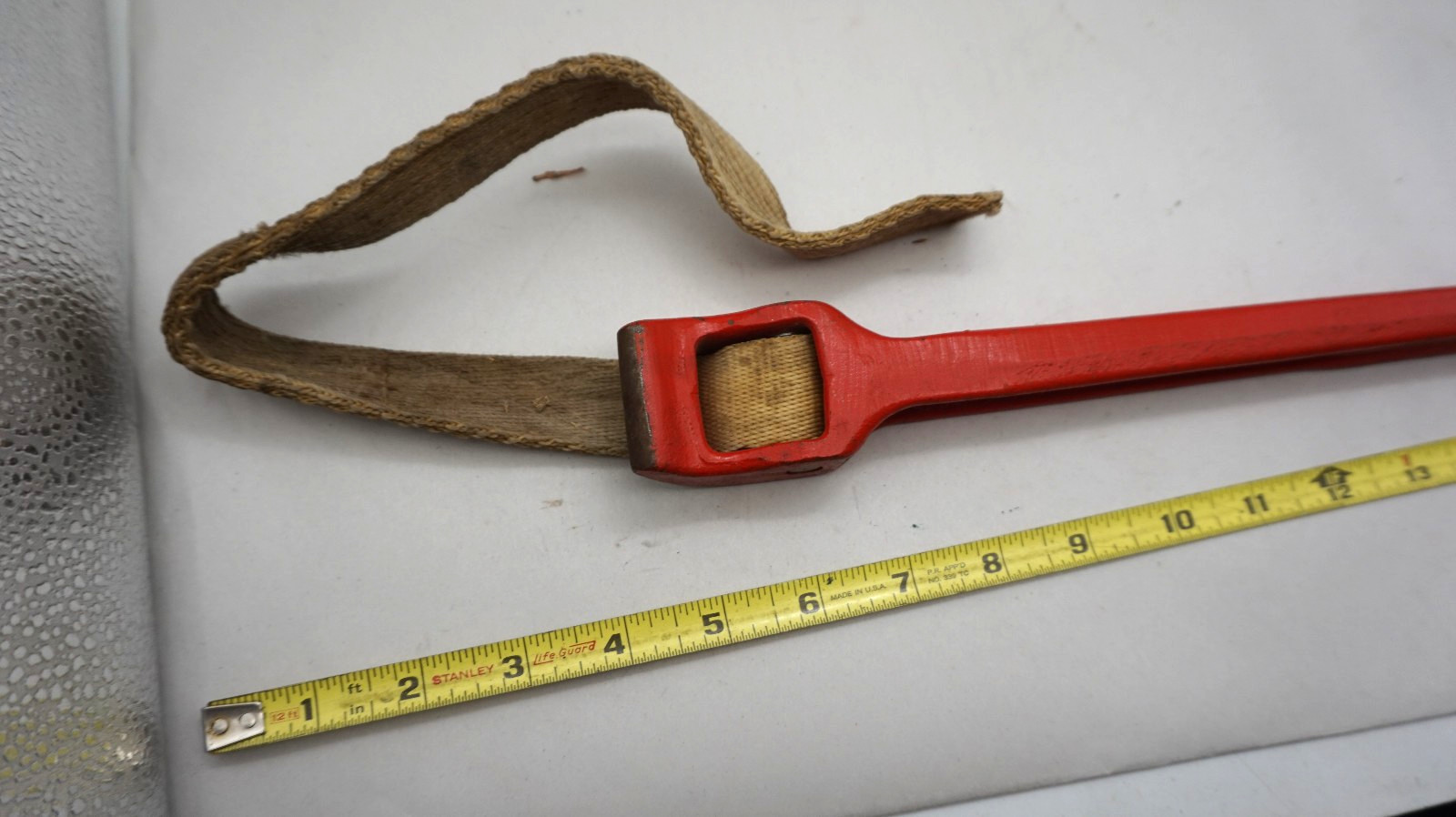 Ridgid No. 2 Pipe Wrench 16" Nylon Strap 11-3/4" Cast Iron Handle USA made