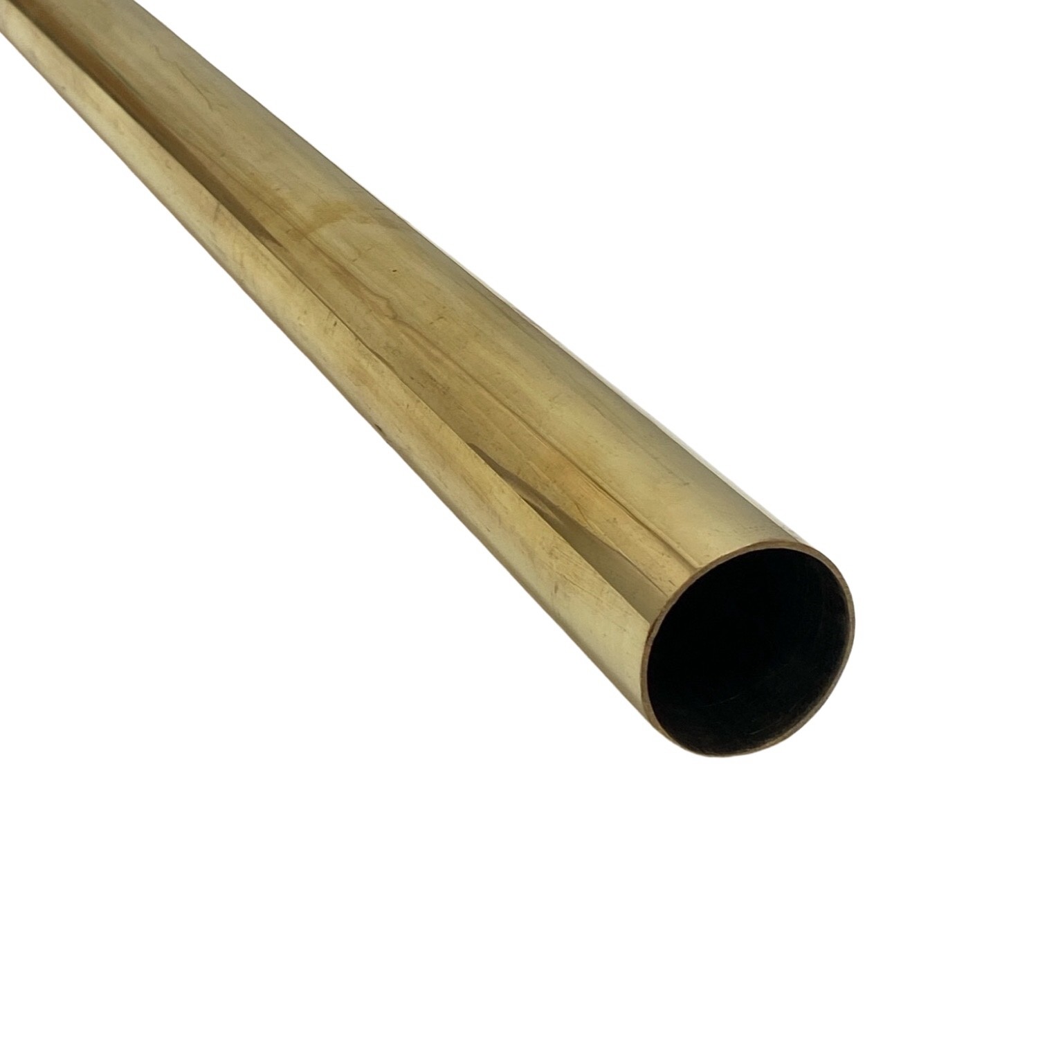 Three Foot Long Brass Bar Rail 2 Inch Diameter - Heavy Duty