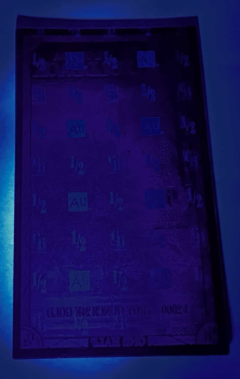 GOLD - [Lot of 2 ALPHA] Florida 1/2 Goldback & Florida 1 Goldback