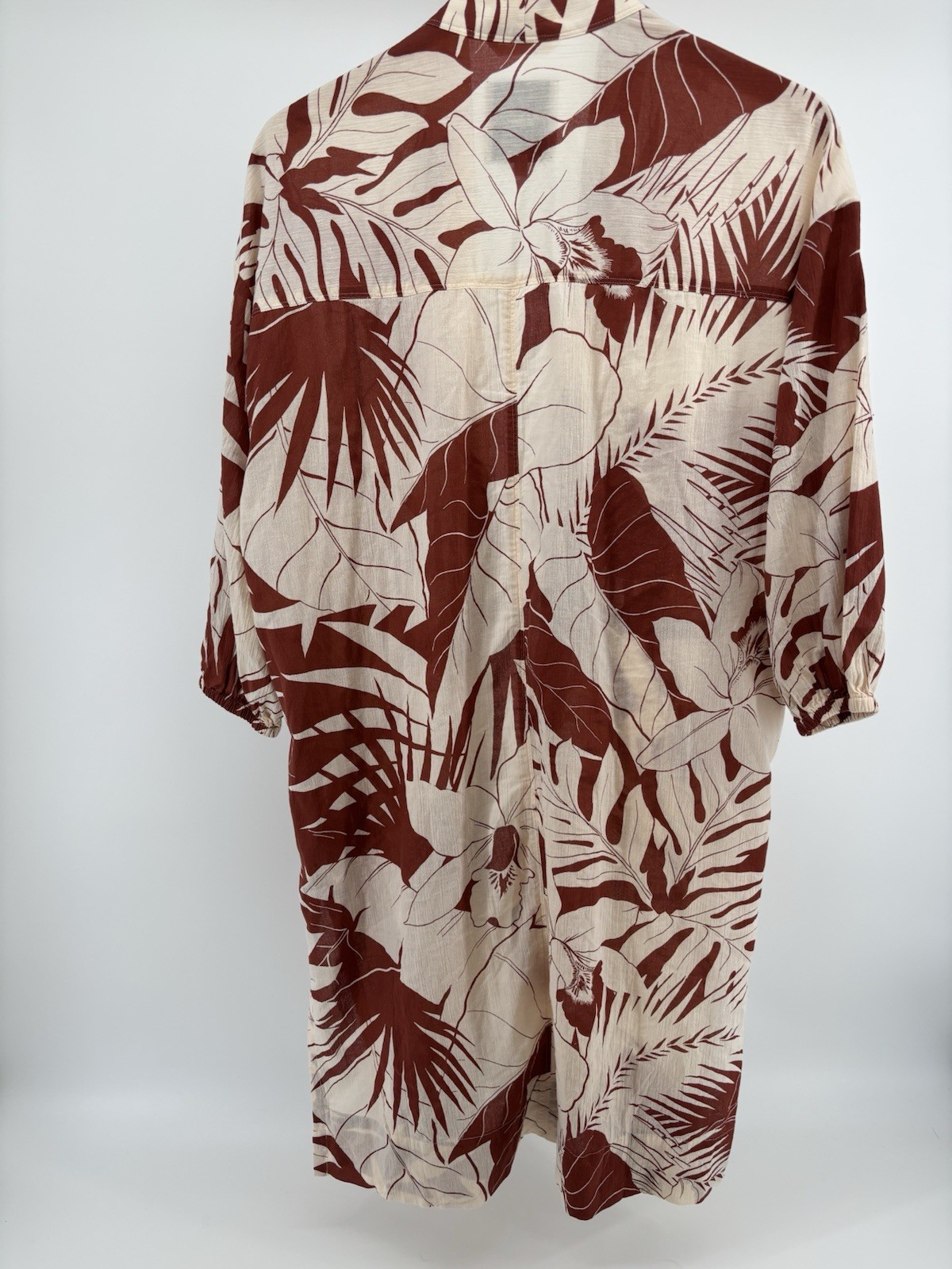 Madewell Robe in Tropical Vacation Women’s Size S Kimono Beach Coverup Garden
