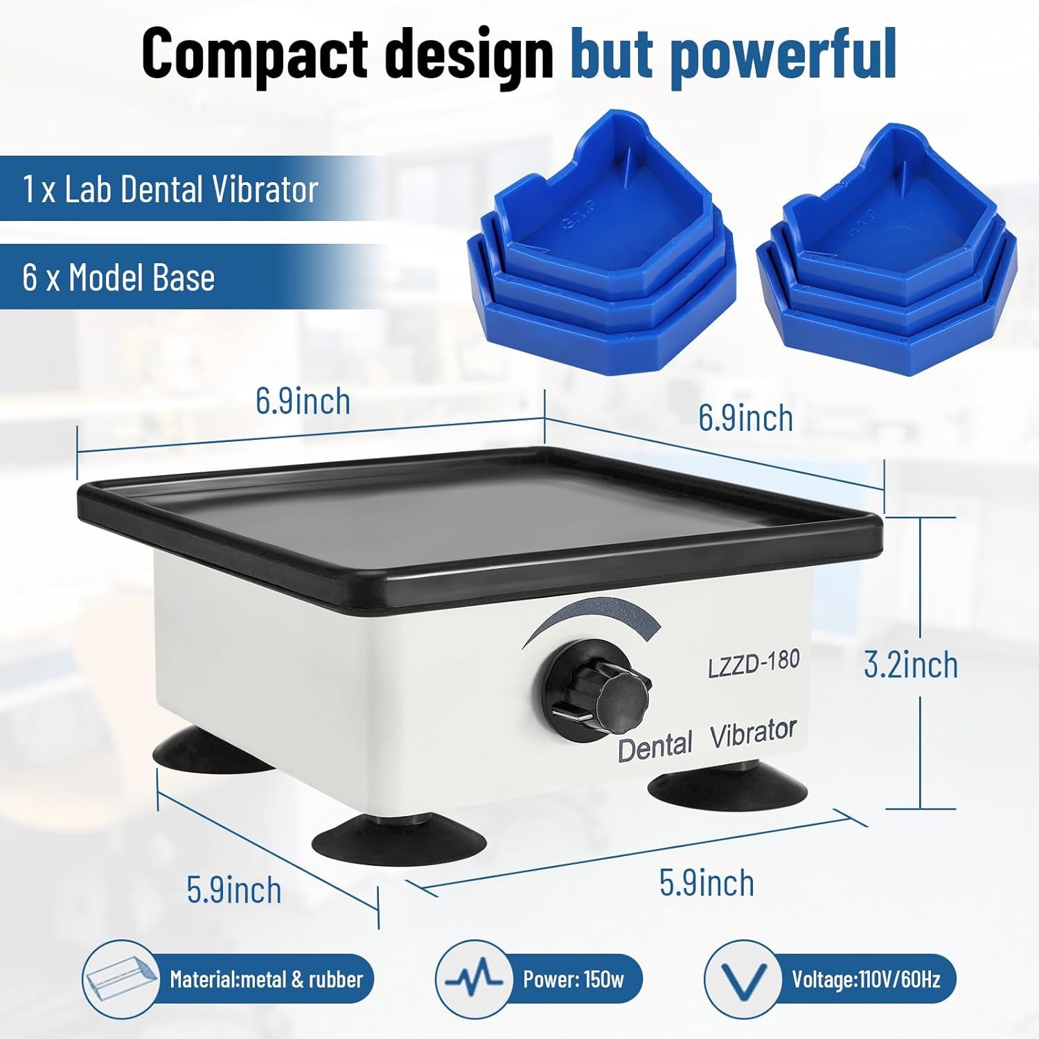 Lab Vibrator Shakers Vibrating Table 150W Orbital Shaker Oscillator Vortex Mixer