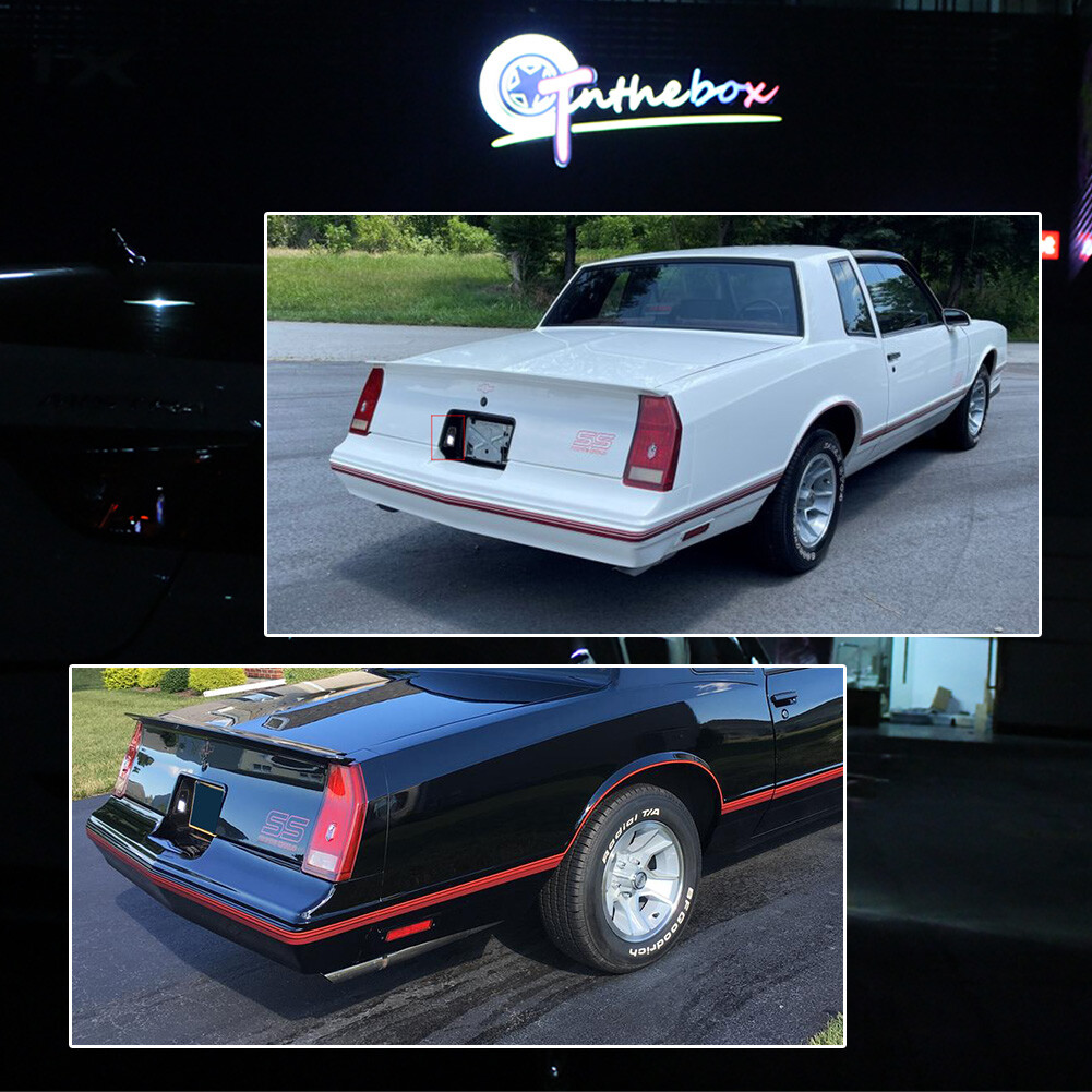 Smoke White LED License Plate Lights for 79-88 NEW Monte Carlo Monte Carlo SS LS