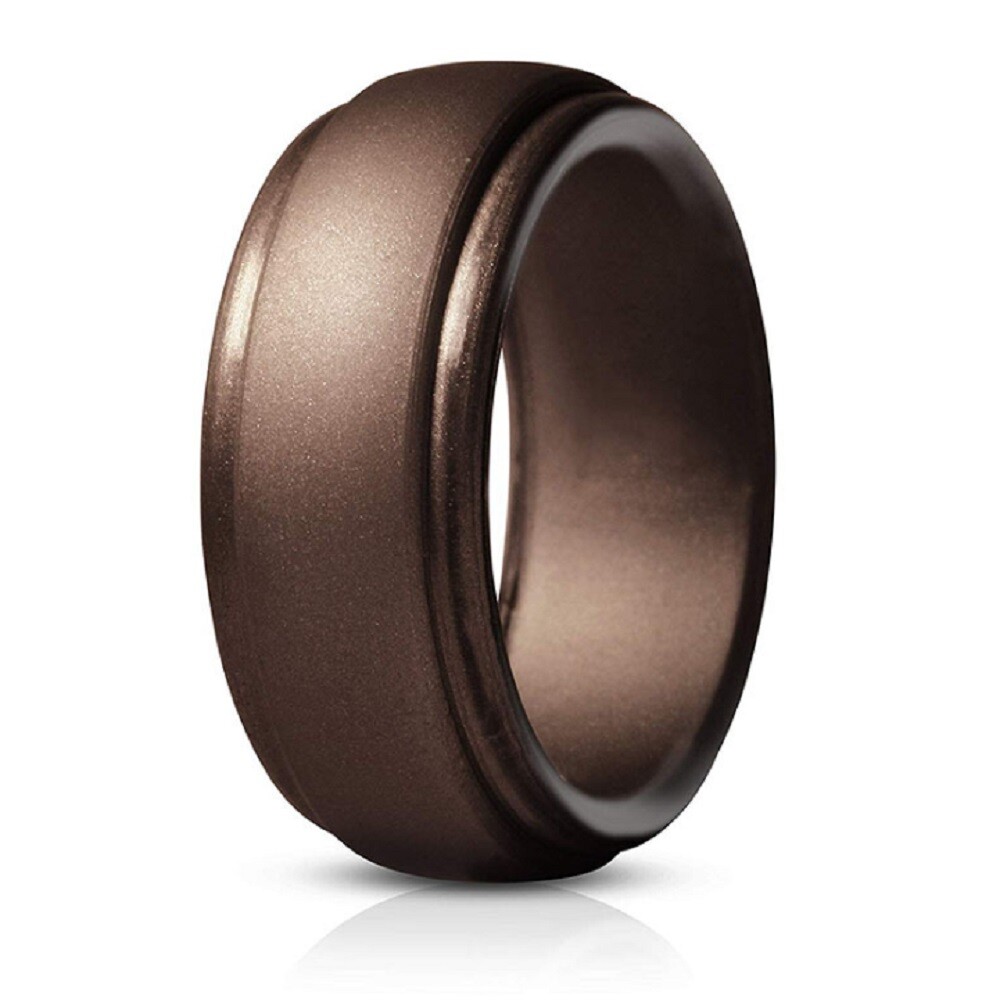 4-Pack Silicone Wedding Rings, Unisex Rubber Bands for Active Lifestyles & Sport