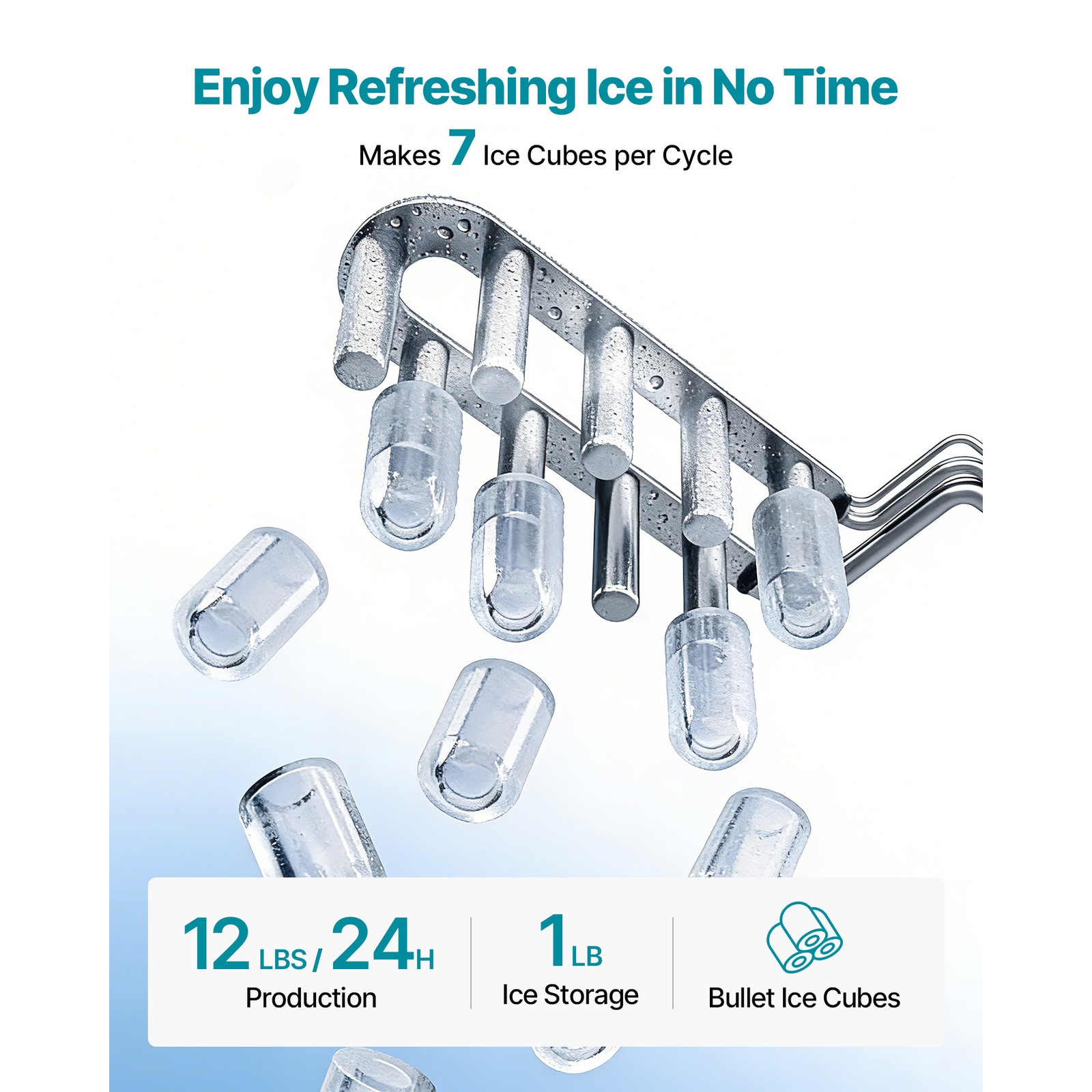 Uimoso 4-in-1 Countertop Ice Maker with Water Filter and Dispenser