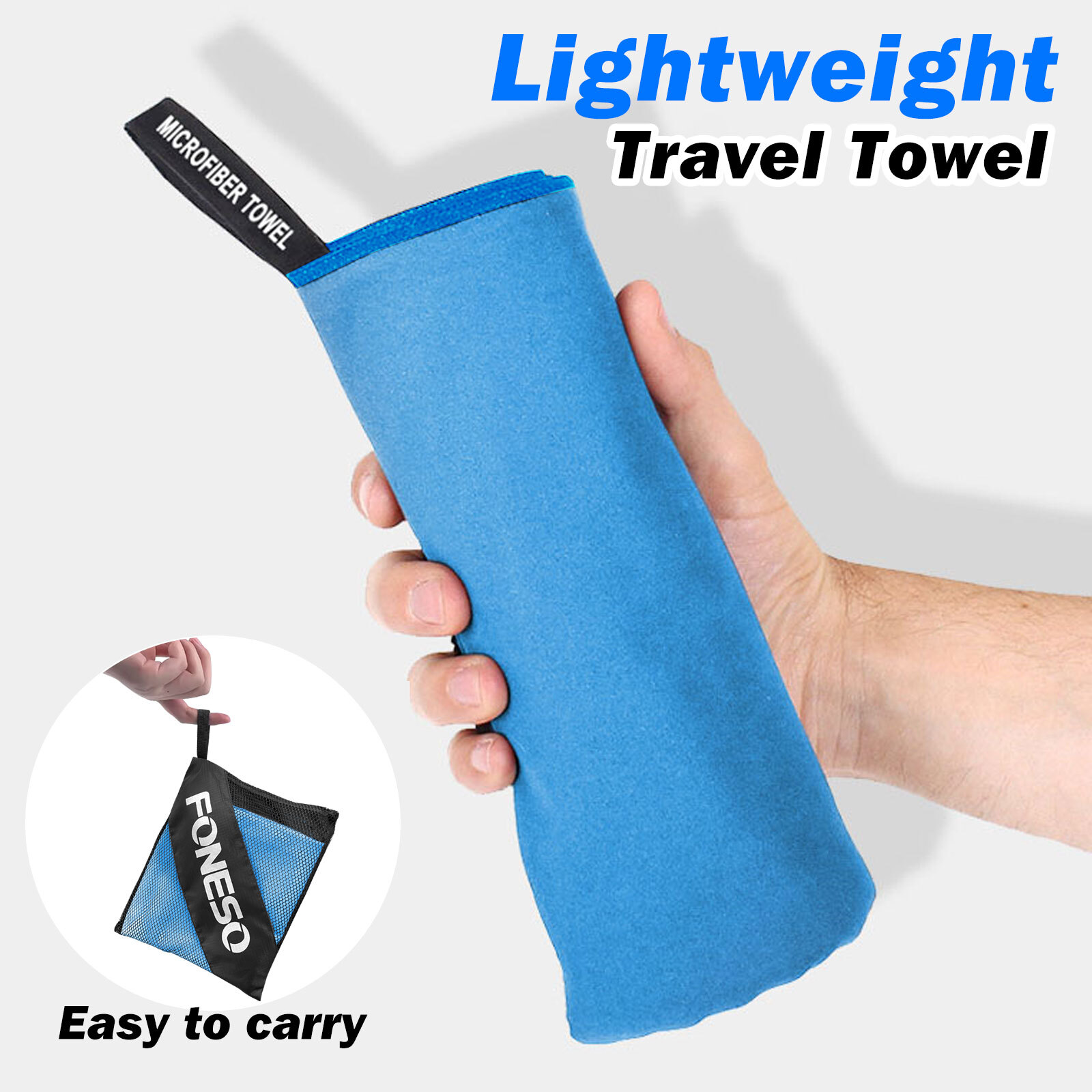 Large Microfiber Towel For Outdoor Travel & Gym & Camping Beach Towels Quick Dry