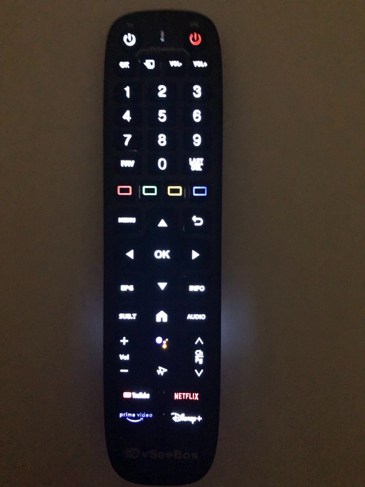 vSeeBox V6 PLUS Remote control Backlight,Bluetooth and Voice control