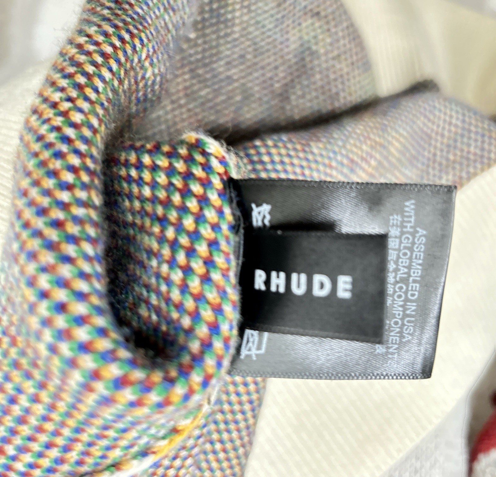 RHUDE Intarsia Knit Paisley Multi-Bandana WOOL~CASHMERE Sweater Mens See Measure