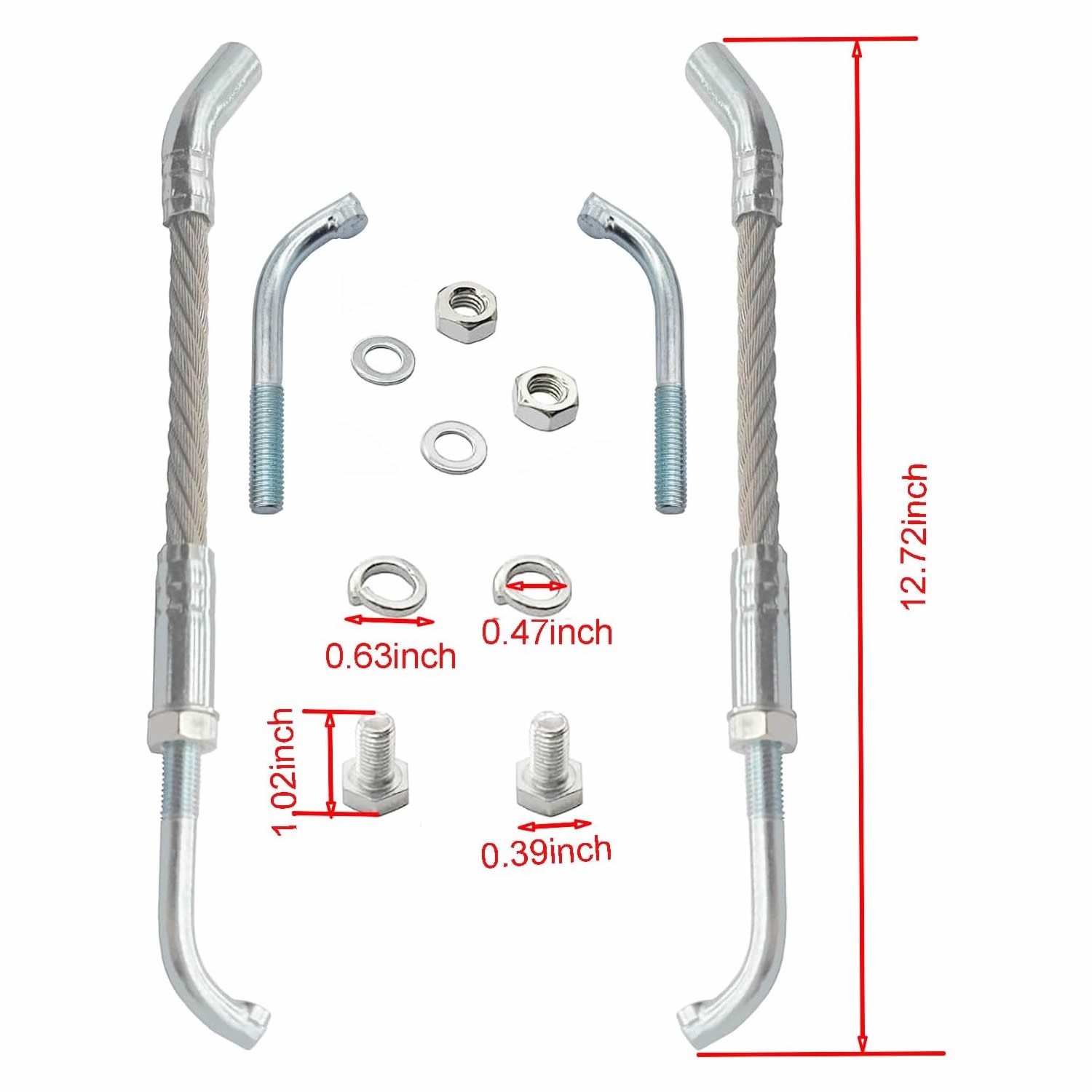 ICE SCRATCHERS W/ CARBIDE TIPS (PAIR) SNOWMOBILE REVERSE SCRATCHER