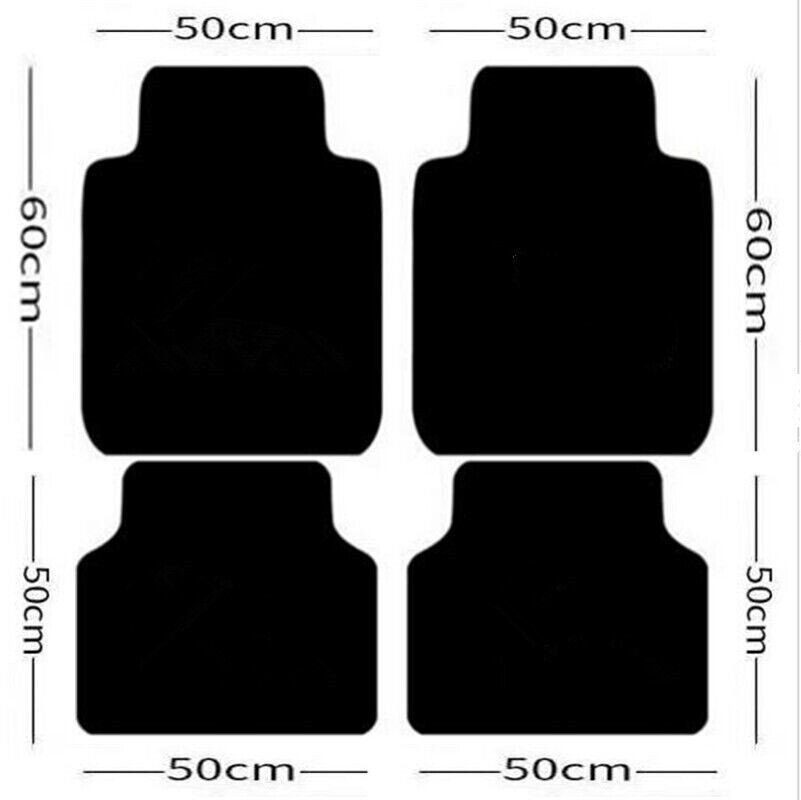 4PCS Universal Car Floor Mats Auto Carpets Interior Trim Accessories For BMW