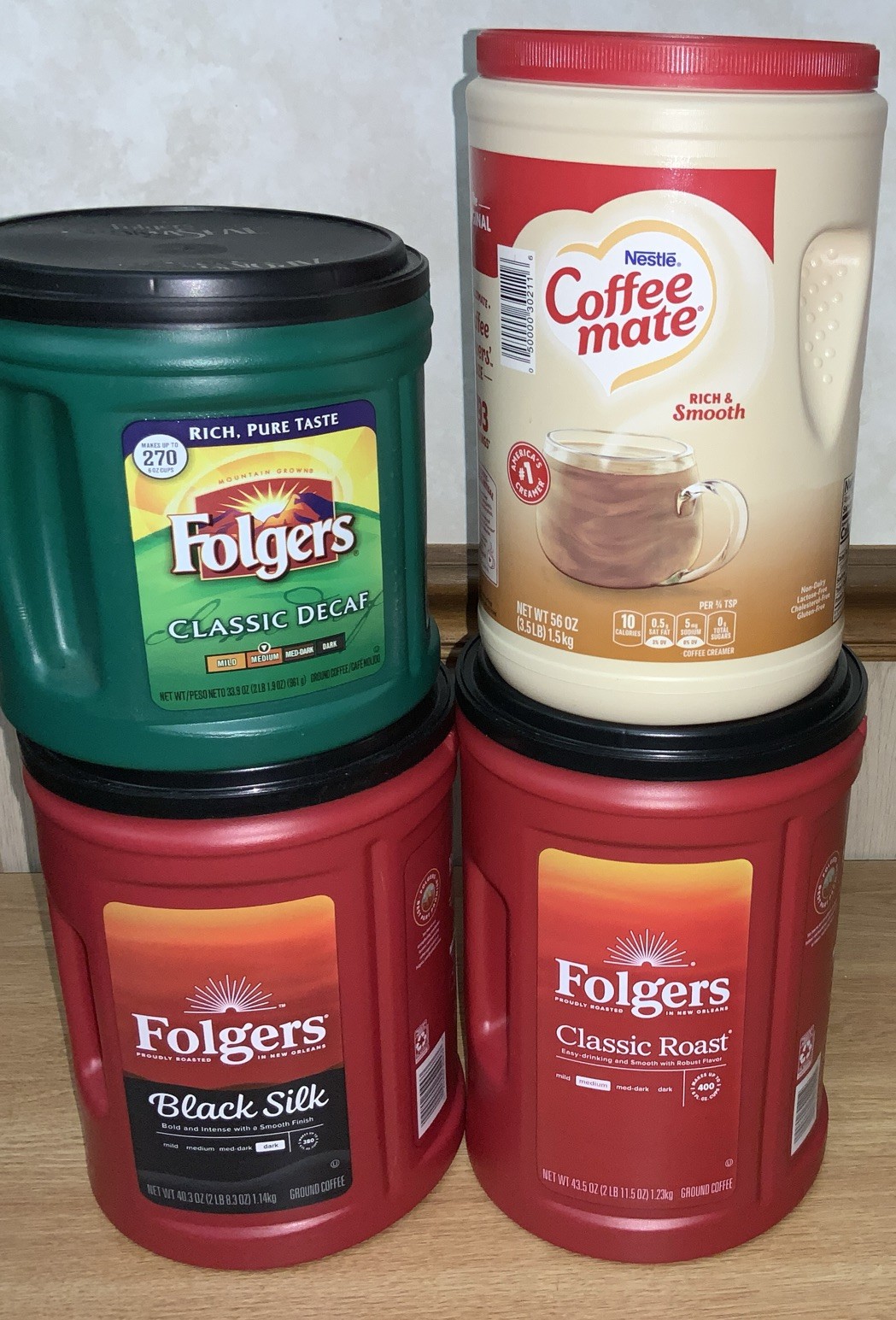 Coffee Mate Empty Coffee Containers Used with Free Shipping