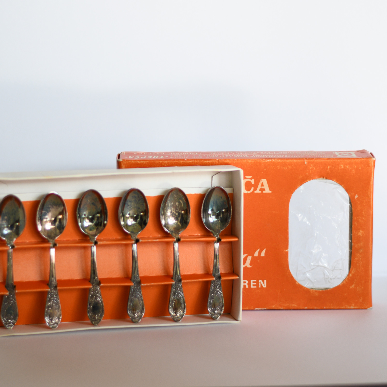 Vintage Famipa “Trepča” Teaspoons Set – Prizren – Original Box