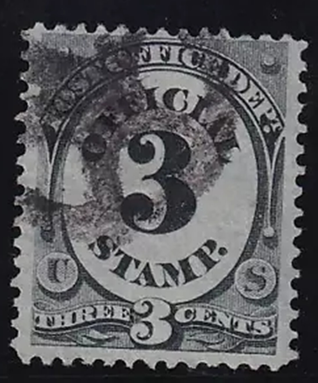 STAR in CIRCLE = FANCY CANCEL on OFFICIAL - PO DEPT - MUST SEE !!